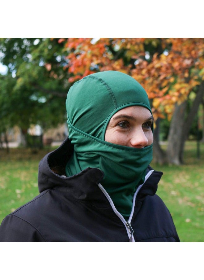 The Friendly Swede - Balaclava Face Mask Men Black Ski Mask For Men Ski Mask For Women Full Face Mask Ski Masks Skimask Ski Mask Beanie Nordic Black + Green (2Pack) - Image 1