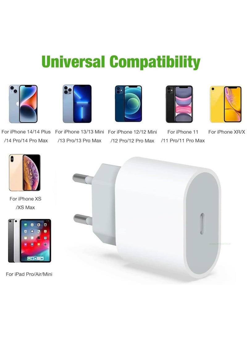 Beauenty - fast charging 20W PD3.0 portable power adapter EU US PD 20W USB C wall charger for iphone 13 pro max charger - Image 1