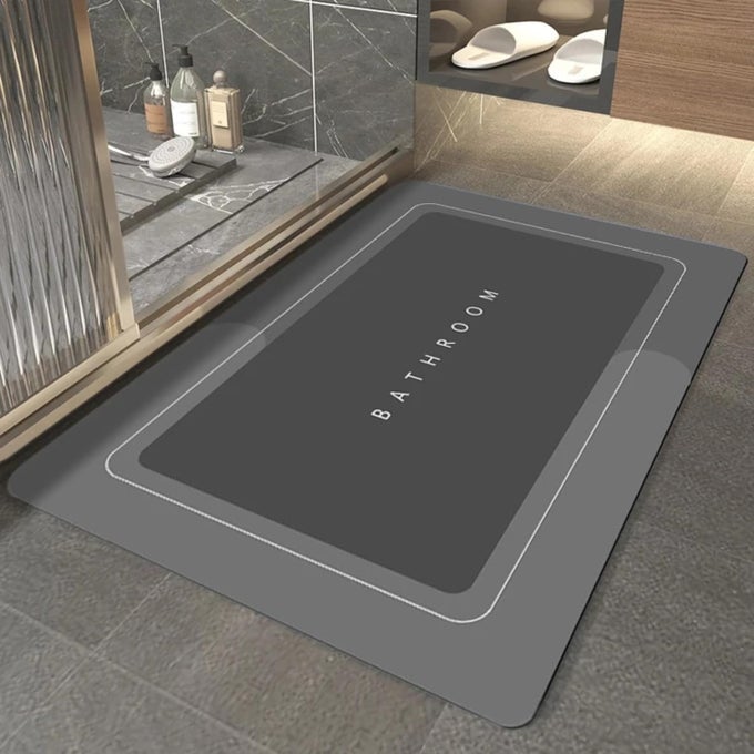BATHROOM MAT,DOOR MAT DOOR MAT, RUBBER NON-SLIP QUICK DRY RUGS FIT UNDER DOOR SUPER ABSORBENT THIN FASHION WASHABLE OVAL FLOOR BATH MAT FOR BATHROOM, BATHTUB, SHOWER AND SINK(PACK OF 3).