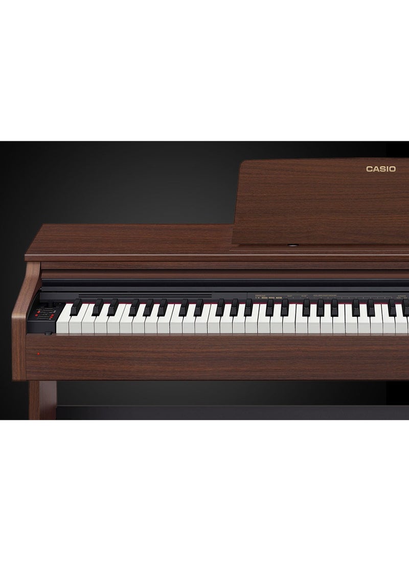 CASIO Celviano AP-270BN Digital Piano - Brown - 88 Keys - AiR Sound Source - 22 Tones - 8W＋8W - Polyphony 192 with Piano Bench  - Image 3