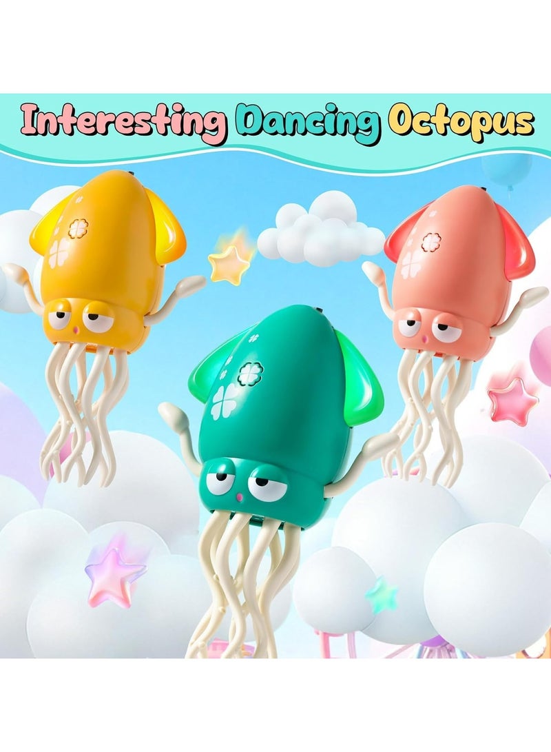 Dominy Dancing Octopus Toy, New Electric Auto-Avoid Crawling Octopus with LED & Music, Smart Interactive Auto-Wiggling Robotics, Creative Crazy 8-Leg Action Crawling Octopus (Green) - Image 4