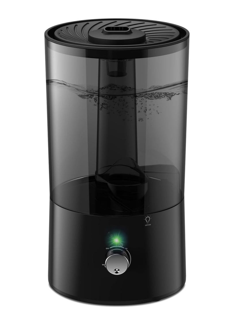 Generic - 1.5L Humidifier for Bedroom, Top Loading Humidifier for Plants, Cool Mist Humidifier with Night Light, Mini Humidifier with Essential Oil Diffuser, Quiet Indoor Humidifier for Bedroom and Nursery - Image 1