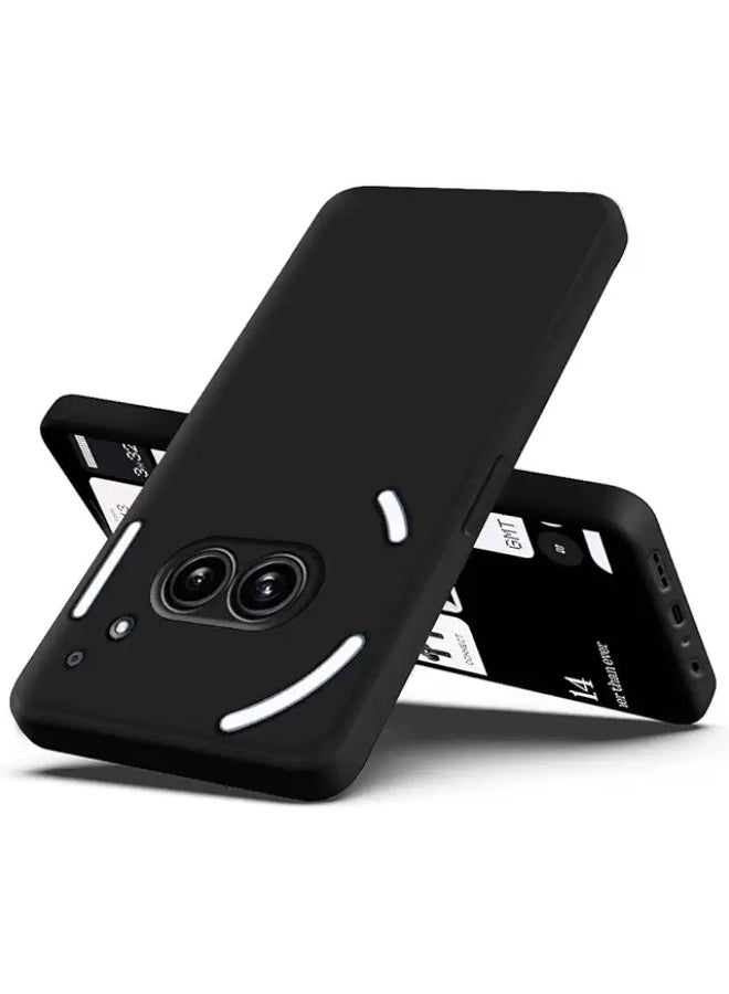 Protective Cover For Nothing  Phone 2A Plus , Slim Fit Soft Back TPU Case Flexible Silicone Cover Compatible For Nothing Phone 2A Plus - Black