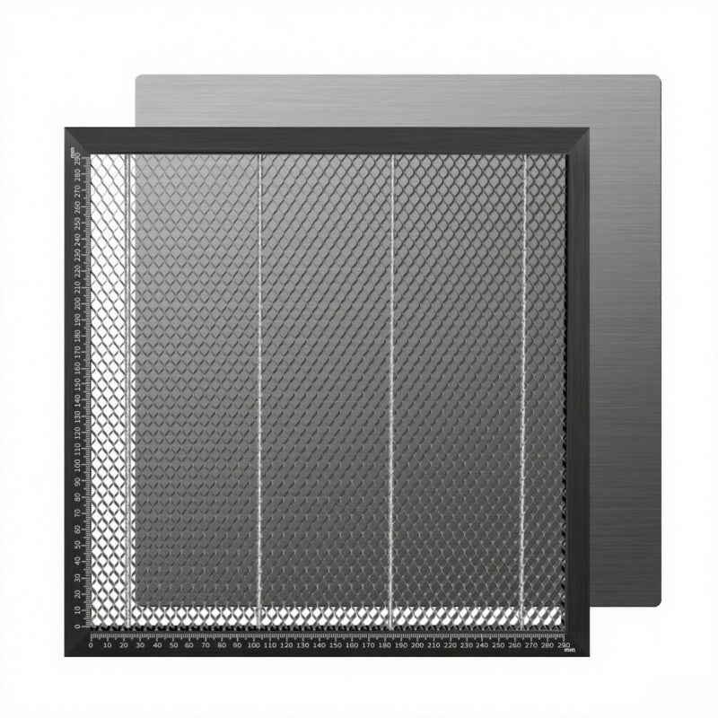 Acmer TEVOUP ACMER-E10 Cutting Honeycomb Working Table Board Steel Panel Platform 330x330mm for CO2 or Diode Engraver Cutting Machine Compatible with NEJE/XTOOL/ORTUR/SCULPFUN Easy-observing - Image 1