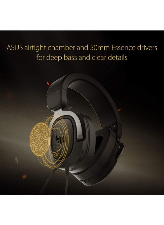ASUS - TUF H3 Wired Gaming Headset 7.1 Surround Sound-Black - Image 1
