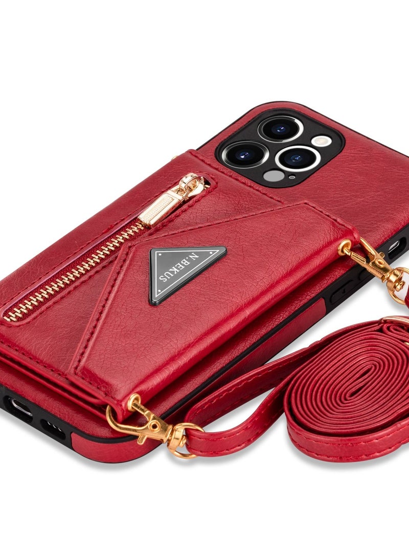 Loquat Suitable for iPhone mobile phone leather case card lanyard protective sleeve creative mobile phone shell new - Image 2