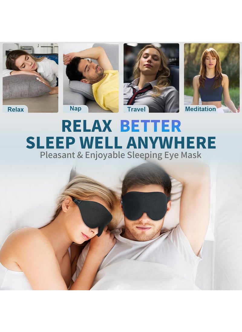 3D Sleep Mask, 2024 New Sleeping Eye Mask for Women & Men, Luxury Night Blindfold Contoured, Light Blocking Eye Cover, Eye Shade with Adjustable Strap for Travel Nap, Black - pzsku/ZFED8E72937206A6F261AZ/45/_/1732944002/3f652f6d-6e25-48ea-a75b-9f808a54bfe3