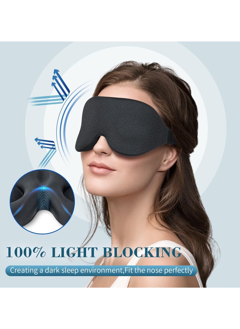 3D Sleep Mask, 2024 New Sleeping Eye Mask for Women & Men, Luxury Night Blindfold Contoured, Light Blocking Eye Cover, Eye Shade with Adjustable Strap for Travel Nap, Black - pzsku/ZFED8E72937206A6F261AZ/45/_/1732944012/d4667527-7781-47f9-95bb-2e99e00c1e39