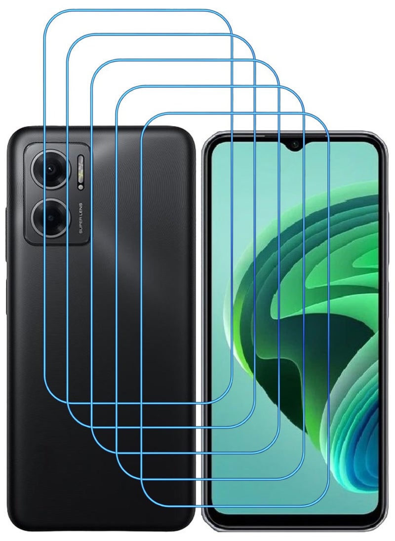 ACLIX 5 Pieces Antistatic ESD Dustproof Premium Quality High Definition Clear Tempered Glass Screen Protector Designed For Xiaomi Redmi Note 11E - Image 1