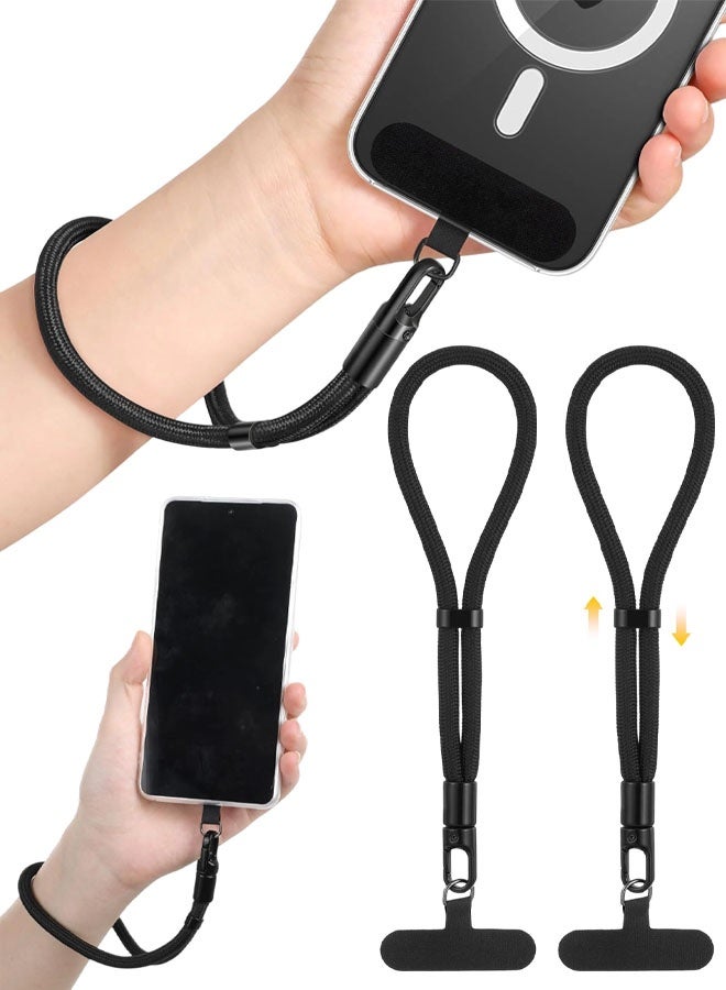 2 Pack Phone Wrist Strap Anti-Theft, Adjustable Hand Wrist Phone Lanyard With 360° Rotating Hook And Tether Tabs, Cellphone Wristlet Strap For iPhone, Most Smartphones - Image 1