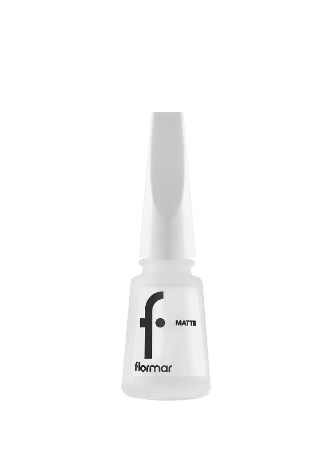 flormar Matte High Pigment & Matte Finish Nail Polish 01 White Board - Image 1