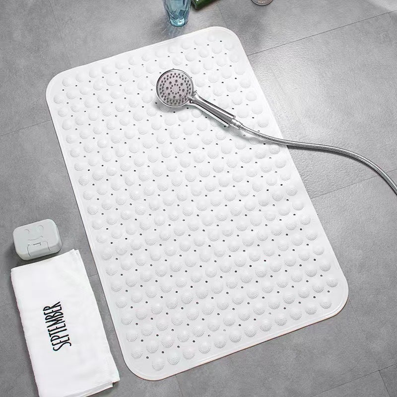 Loquat Bathroom Anti-slip Mat Swimming Pool Bath Mat White