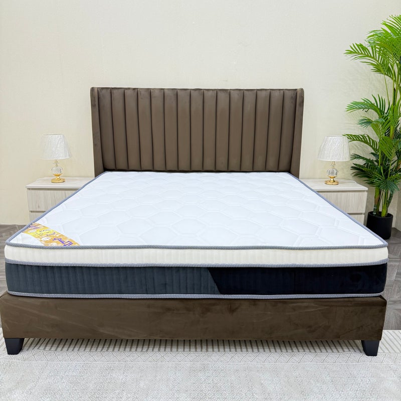 Sleep Gold Luxury Hotel Sleeping Mattress - Galaxy Class - Pocket Spring - Size 25H x 140W x 200L cm | Back Support, Motion Absorption, Comfortable - Image 1