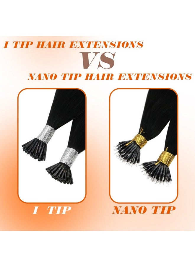 Sunny Hair Sunny I Tip Hair Extensions 50S I Tips Real Hair Extension Pre Bonded Itips Human Hair Extensions Black Itip Remy Hair Extensions Black Hair Extensions 50G 22Inch  - Image 5