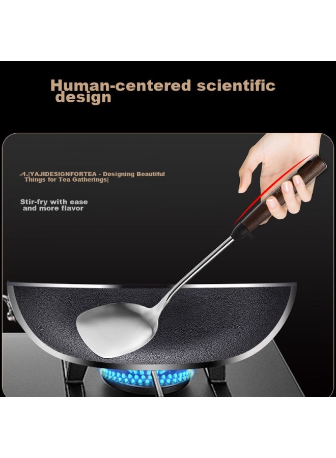 Canjiangjun 304 Stainless Steel Kitchen Utensil Set： Spatula, Soup Ladle, And Strainer, Three-piece Set With Hanging Pot Handle - Image 5