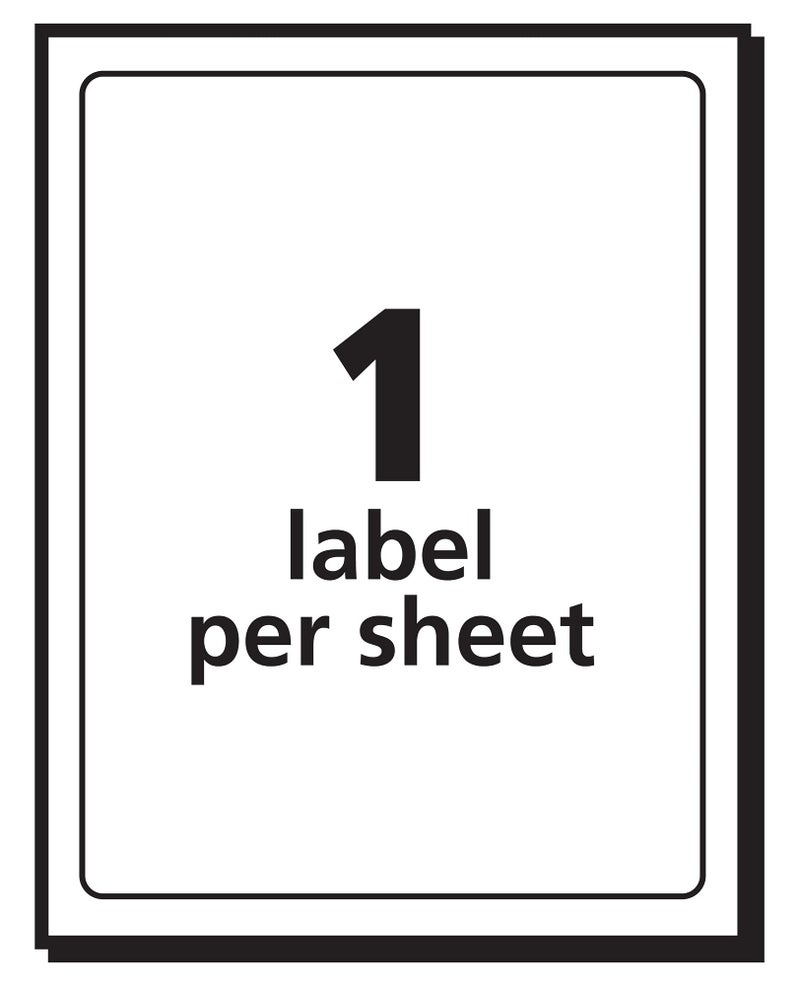 Avery 5450 Removable Print or Write Labels, 3 x 5 - White (Pack of 40) - Image 4
