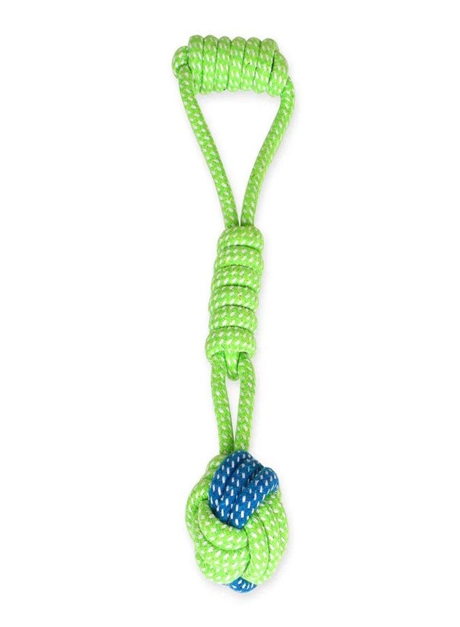 Sunglow Dog Toy Interactive Chewing Rope Ball Toys Natural Cotton Washable Durable Tug of War for Small Medium Dogs Puppies Training Playing Teeth Cleaning (Drop Ball) - Image 1