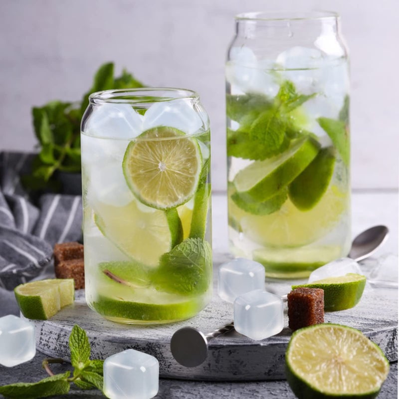 VOGVOG 80 Pack Reusable Ice Cube For Drinks  Transparent Square Plastic Ice Cubes Without Diluting Bpa Free  Refreezable Ice Cubes For Coffee  Wine  Whiskey  Cocktails - Image 2