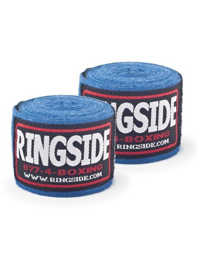 Ringside Junior Standard Cotton Boxing Handwraps , Blue - Image 1