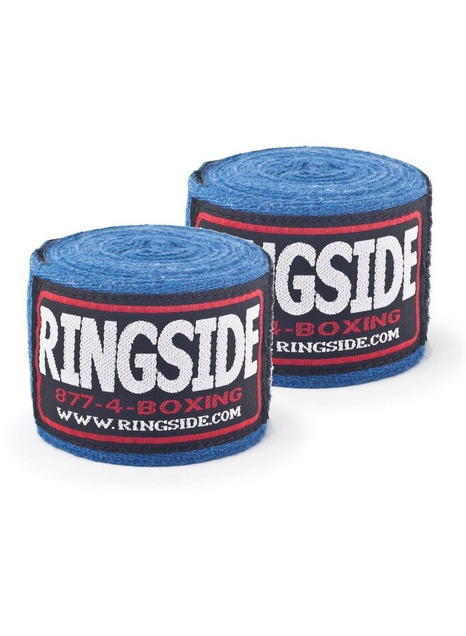 Ringside Junior Standard Cotton Boxing Handwraps , Blue - Image 2
