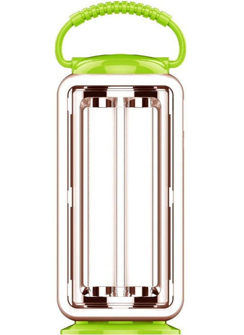 Solar Rechargeable LED Lantern with BuiltIn Battery  Featured with Charging Indicator and Portable Handle  Solar Lights  Up to 4 Hours Working Time  Best for Indoors and Hiking SEL-705N Green