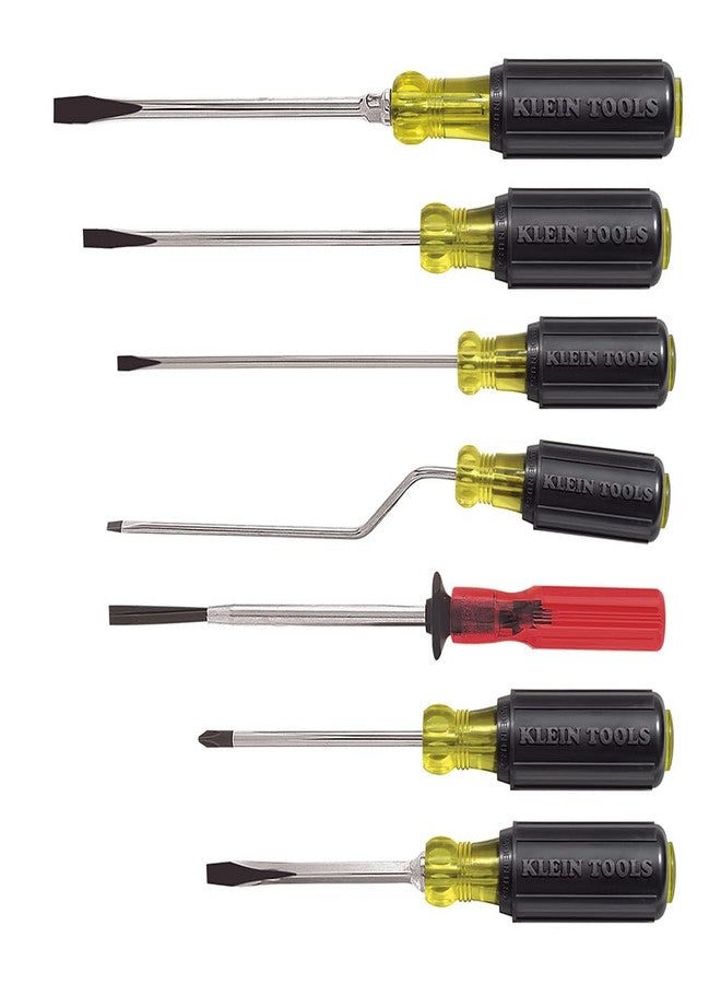 Klein Tools 85077 Multi-Application Screwdriver Set with Tip-Ident and Cushion-Grip Handles, 7-Piece - Image 1