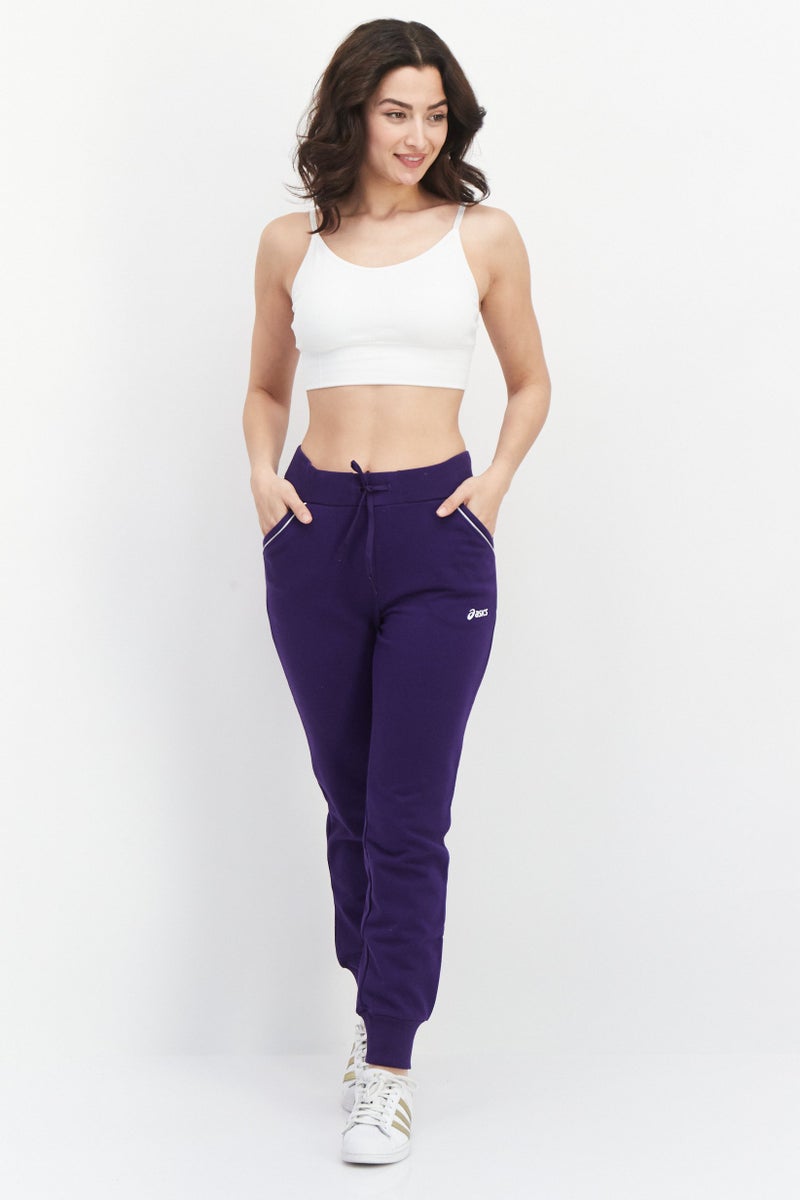 asics Women Sportswear Fit Training Sweatpants, Purple - Image 2