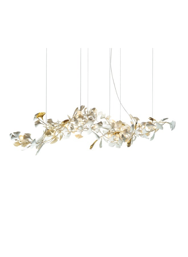 Golden Ginkgo Leaf Chandelier  - Image 3