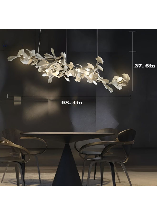 Golden Ginkgo Leaf Chandelier  - Image 5