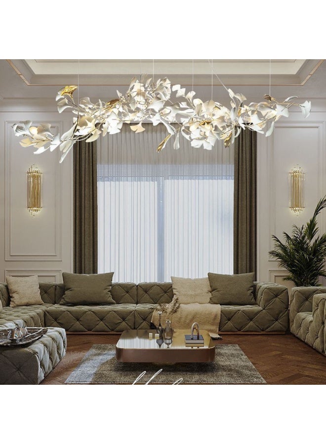 Golden Ginkgo Leaf Chandelier  - Image 1