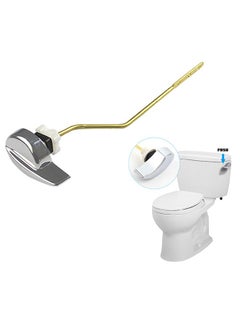 Toilet Tank Flush Lever Replacement, Flush Tank Lever Compatible with TOTO THU068#CP Trip Lever for St743S, St454E, Side Mount Toilet Tank Lever in Polished Chrome