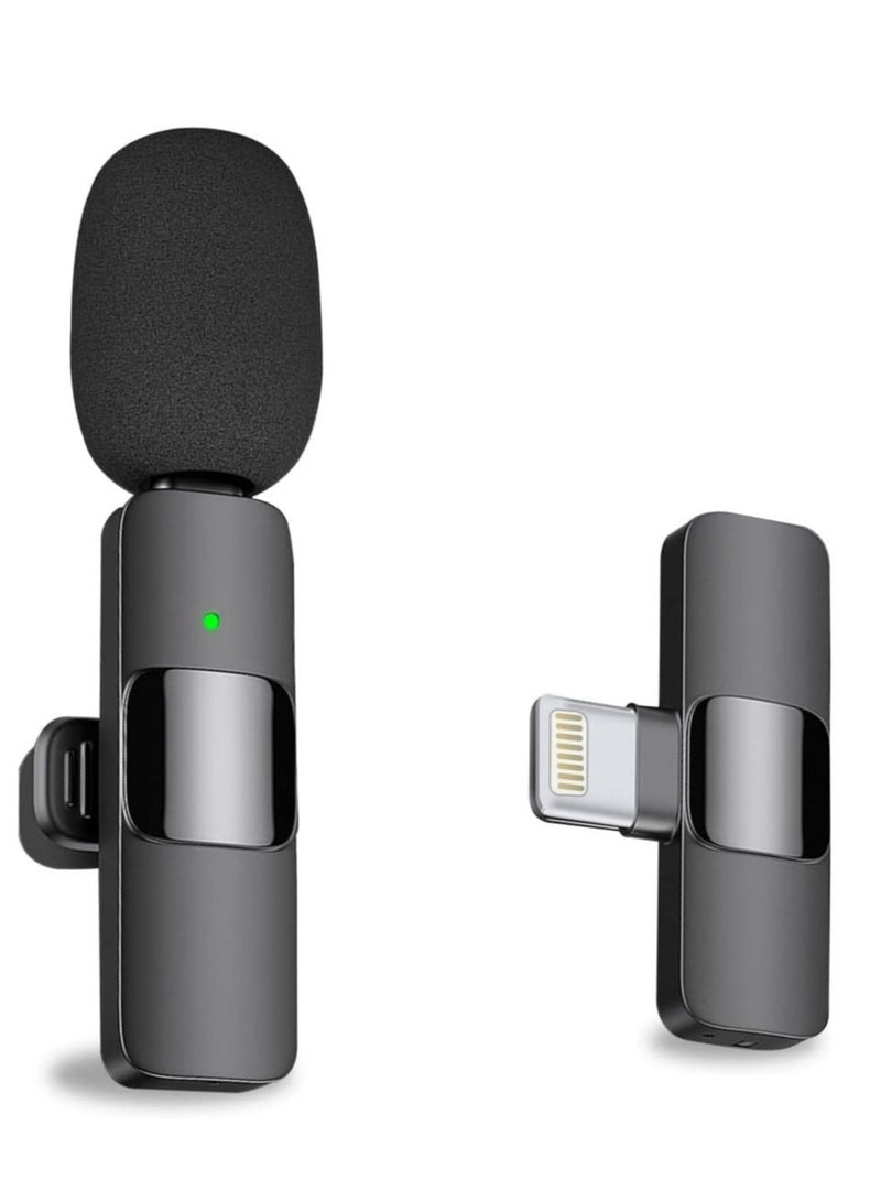 Professional Wireless Lavalier Lapel Microphone for iPhone, iPad - Cordless Omnidirectional Condenser Recording Mic for Interview Video Podcast Vlog YouTube - Image 1