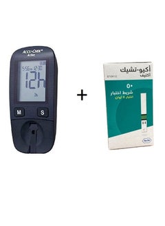 أكيو-تشيك أكتف اكيو تشيك اكتيف  جهاز السكر +50 شريط اختبار 