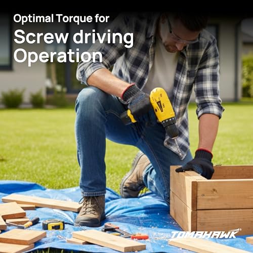 TOMAHAWK® 12V Cordless Drill/Screwdriver | 10mm Keyless Chuck, 1-Speed 600 RPM, 1.5Ah Battery | LED Light, 24Nm Torque, 18+1 Settings | Ideal for Home, DIY, Wood & Metal Work - Image 3