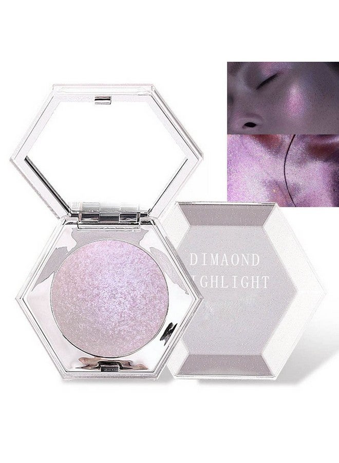 evpct Pink Mermaid Holographic Glitter Diamond Highlighter Makeup Palette For Face Iluminadores De Maquillaje Blush Bronzer And Face Highlighters Makeup & Luminizers Palette Iridescent Eyeshadow 02 - Image 1