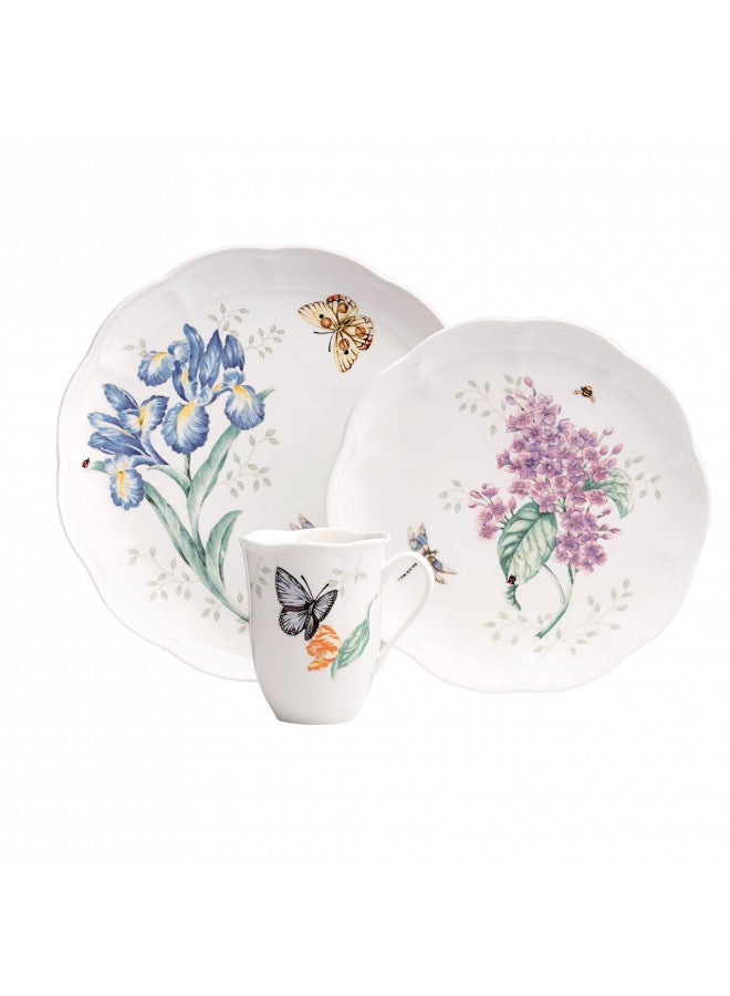 LENOX Lenox 6342794 Lenox Butterfly Meadow 18-Piece Dinnerware Set White  - Image 2