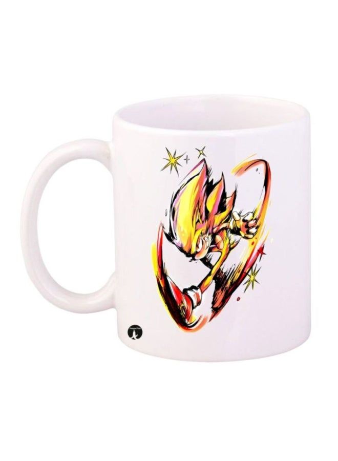 RKN Sonic Character Printed Mug White/Yellow/Pink - Image 1
