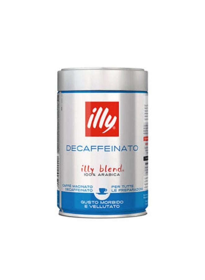 Illy lly Ground Coffee Espresso Decaffeinated can 250 gr - Image 1