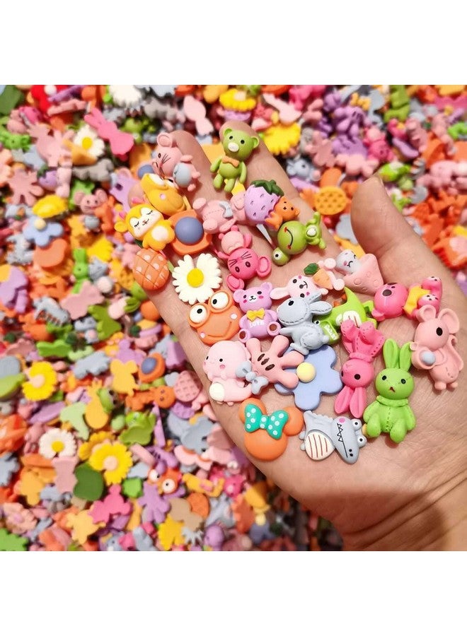 GBSTORE 50 Pcs Mixed Flat Back Resin Slime Charms Embellishments For Scrapbooking Hair Clip Cell Phone Case Easter Diy Craft Making Decorate - Image 3