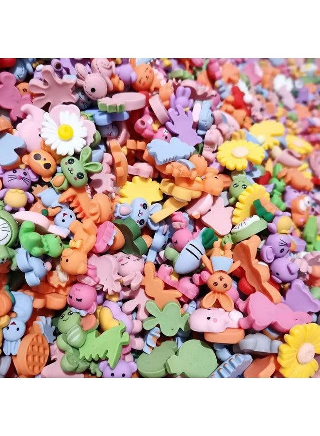 GBSTORE 50 Pcs Mixed Flat Back Resin Slime Charms Embellishments For Scrapbooking Hair Clip Cell Phone Case Easter Diy Craft Making Decorate - Image 2