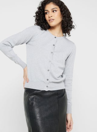 Round Neck Cardigan