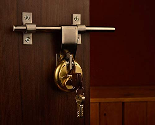 EUROPA Europa P370BI Brass Matte Finish 70 mm AntiBurglary Insurance 12 mm Hard Shackle 3 Keys BM Disk Padlock with 11 Pin Dimple and 1 Light Key  - Image 3