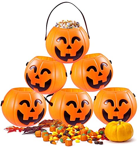 brown leaf Brown Leaf 7 x 6 cm Halloween Small Pumpkin Basket Candy Holder for Halloween Party Supplies Pack of 3  - Image 1