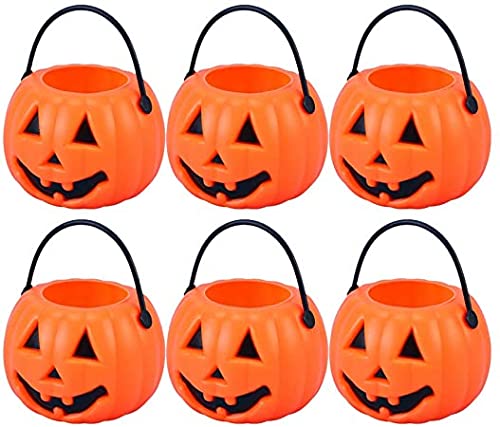 brown leaf Brown Leaf 7 x 6 cm Halloween Small Pumpkin Basket Candy Holder for Halloween Party Supplies Pack of 3  - Image 4