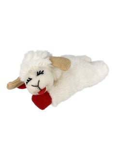 Multipet Lamb Chop Cat Plush Toy w/Catnip - Small Cat Chew Toy for All Cats - Extra Soft Plush Cat Toy - Stuffed Animal Kitten Toy for Cuddling & Playing - Cute Pet Toy (4”, Cream)