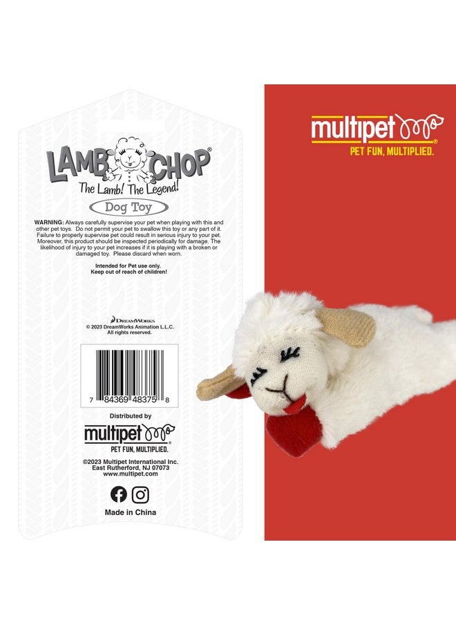 Multipet - Multipet Lamb Chop Cat Plush Toy w/Catnip - Small Cat Chew Toy for All Cats - Extra Soft Plush Cat Toy - Stuffed Animal Kitten Toy for Cuddling & Playing - Cute Pet Toy (4”, Cream) - Image 1