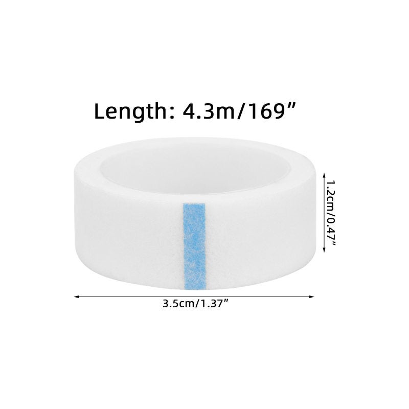 Eyelash Grafting Adhesive Tape: 30Pcs 1.2cm x 4.3m Breathable Non-Woven - Easy Tearing Gentle Removal Tape for Home Beauty Salons & Eyelash Extension Professionals - Image 3
