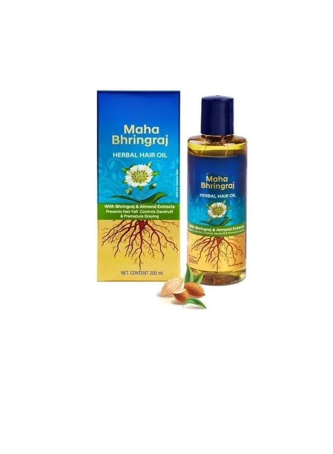 Maha MAAN ORGANIC FARMS On and On Maha Bhringraj Herbal Hair Oil 200 Ml - Image 2