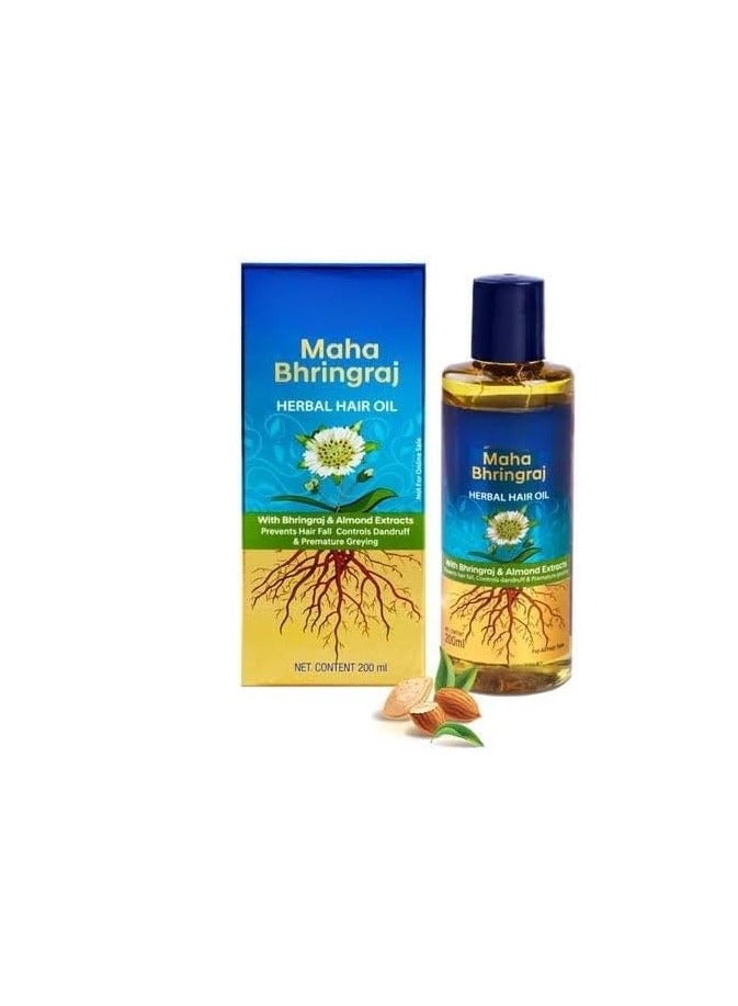 Maha MAAN ORGANIC FARMS On and On Maha Bhringraj Herbal Hair Oil 200 Ml - Image 3