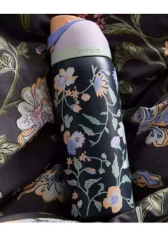 Black with flower 32Oz